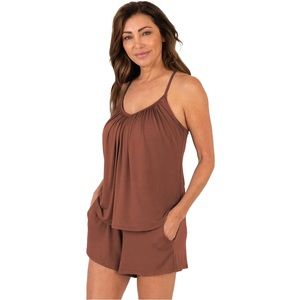 JJ Winks Slumber Party Top, L, Spice, Exc cond! (See shorts listing to bundle!)